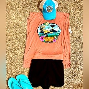 Jurassic Park T-Shirt and hat